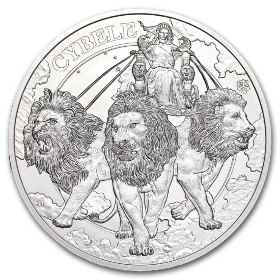 2024 1 Oz Silver Goddesses - Cybele & The Lions Bu