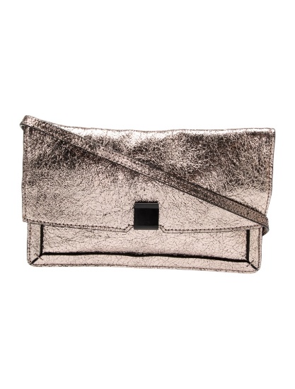 Loeffler Randall Metallic Leather Crossbody Bag