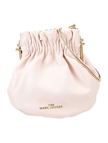 Marc Jacobs Pink Leather Kiss-lock Evening Bag