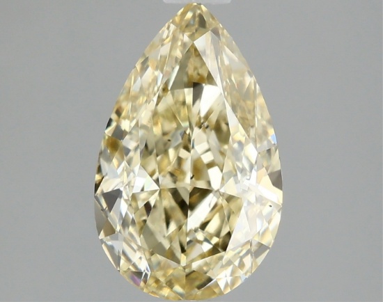Fancy Yellow Pear Cut 1.56ct Vs1 Lab Diamond