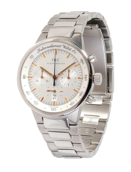 Iwc Gst Chrono Ss Silver Dial Qtz Men's 36mm