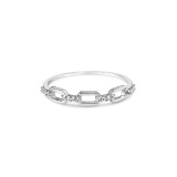 Glistening .08ct Diamond Chain Style Ring