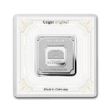 50g Silver Square - Geiger (encapsulated W/ Assay)