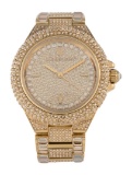 Michael Kors Camille Ss Gold Dial Qtz Women's 43mm