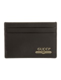 Gucci Interlocking Black Leather Card Holder