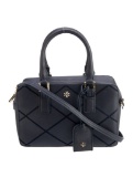 Tory Burch Blue Saffiano Gold-tone Hdw Top Hdl Bag