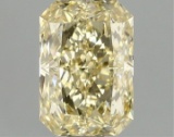 Fancy Yellow Radiant Cut 1.09ct Vvs2 Lab Diamond