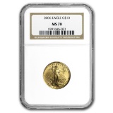 2006 1/4 Oz American Gold Eagle Ms-70 Ngc