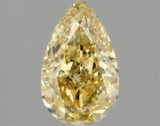 Fancy Yellow Pear Cut 1.55ct Vs1 Lab Diamond