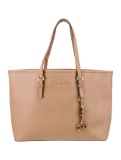Michael Kors Brown Gold-tone Hdw Zip Closure Tote