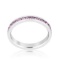 Round Cut 0.35ct Purple Topaz Eternity Band