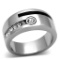 Stylish .13ct White Sapphire Band Ring