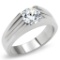 Round 1.30ct White Sapphire Solitaire Ring