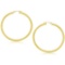 14k Gold Polished Hoop Earrings 50mm