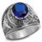 Oval 5.05ct Sapphire United States Air Force Ring