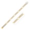 14k Gold White Pave Modern Lite Figaro Bracelet