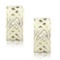 14k Goldpl. Celtic Weave Half Hoop Post Earrings