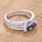 Oval 1.60ct Mystic Topaz & White Topaz Ring