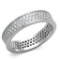 Dazzling 1.95ct White Sapphire Pave Eternity Ring