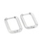 High Polished Square Chain Earrings
