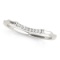 14k Wgold Round .04ct Diamond Waved Wedding Ring