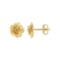 14k Gold Post Rose Earrings