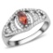 Marquise .30ct Orange Topaz Eye Ring