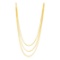 14k Gold Three Strand Herringbone Chain