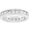 Dazzling Round 2.20ct White Topaz Eternity Band