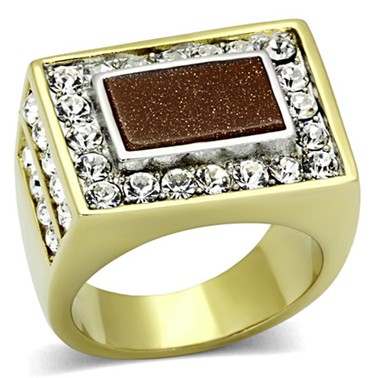 Two-tone 6.34ct Twinkling Topaz Vibrant Ring