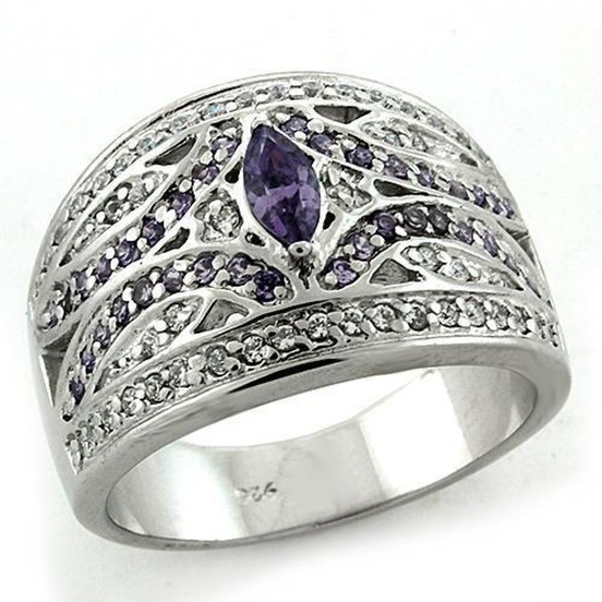 Dazzling 1.40ct Amethyst & Sapphire Cocktail Ring