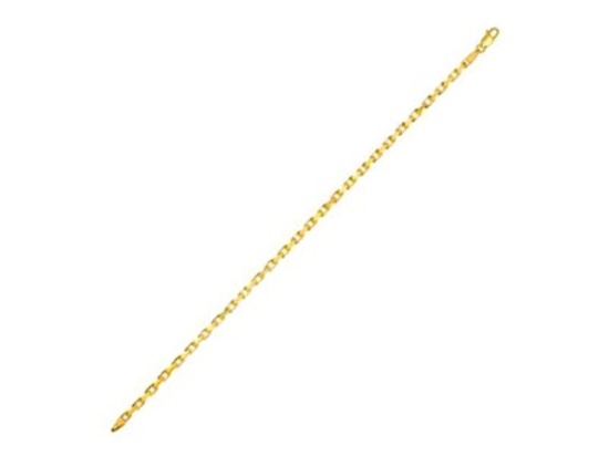 14k Gold French Cable Link Chain Necklace 18"