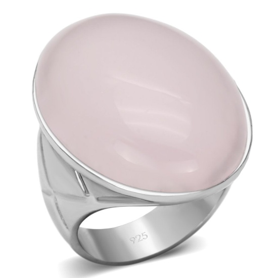 Oval 14.96ct Light Pink Quartz Cocktail Ring