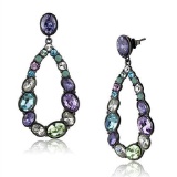 Pretty .55ct Gemstone Teardrop Dangle Earrings