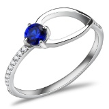 Pretty .36ct London Blue Topaz High Polish Ring