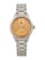 Tudor Style 18k Gold Champagne Dial Women's 34mm