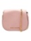 Marc Jacobs Pink Lthr Gold-tone Hdw Flap Shldr Bag