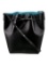 Mansur Gavriel Black Leather Drawstring Bucket Bag