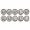 $1.00 Face Value 90% Silver Roosevelt Dimes Bu