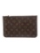 Louis Vuitton Neverfull Pouch Brn Mono Clutch