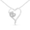 Exquisite .11ct Diamond Heart Necklace
