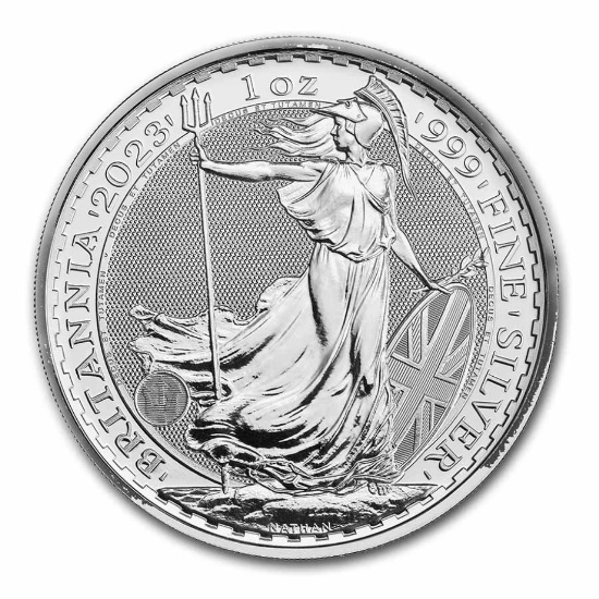 2023 Gb 1 Oz Silver Britannia Bu King Charles Iii