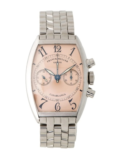 Franck Muller Casablanca Orange Dial Men's 32mm