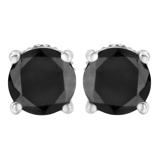 Elegant 2.00ct Black Diamond Earrings