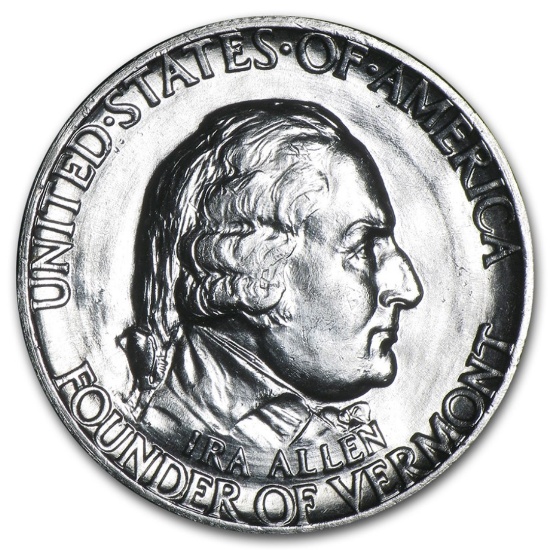1927 Vermont Half Dollar Commem Bu