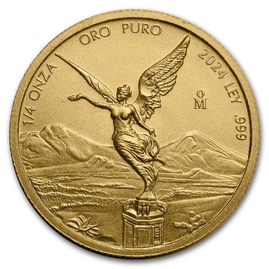 2024 Mexico 1/4 Oz Gold Libertad Bu
