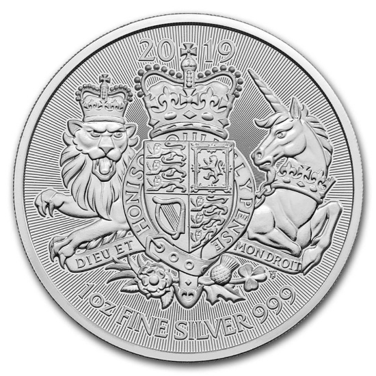 2019 Great Britain 1 Oz Silver The Royal Arms Bu