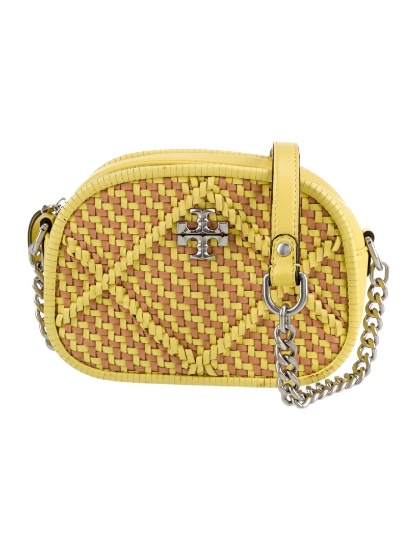 Tory Burch Printed Lthr Whipstitch Crossbody Bag