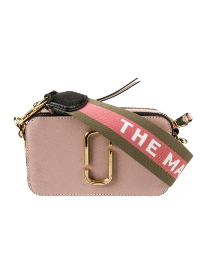 The Marc Jacobs Pink Saffiano Zip Crossbody Bag