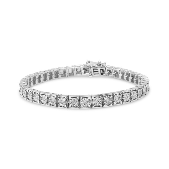 Sparkling .25ct Diamond Bead Link Bracelet